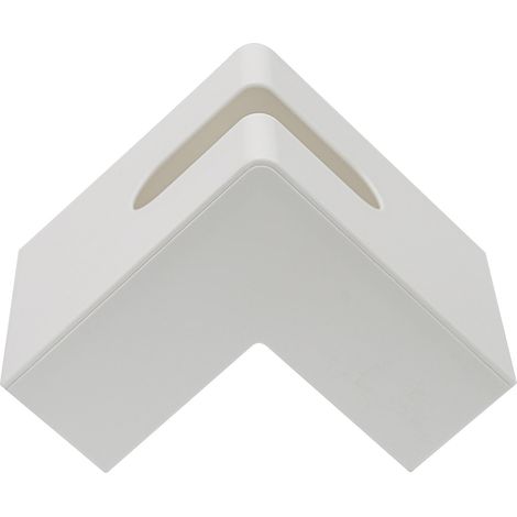 Boîte à mouchoirs en plastique design nordique, rangement simple et élégant pour salon restaurant, blanc. (1/5)