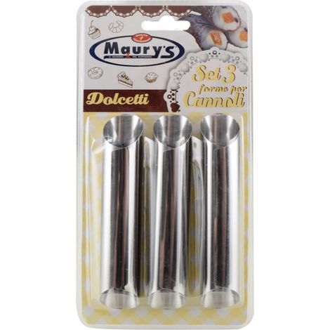MAURY'S DOLCETTI SET 3 FORME PER CANNOLI (1/2)