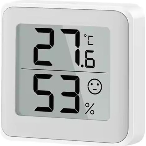 Mini Thermomètre Hygromètre Numérique LCD Mesure Température & Humidité Intérieur Thermomètre Digital Maison, Bureau, Serre, Cave Écran Grand & Précis Design Compact Portable (1/5)