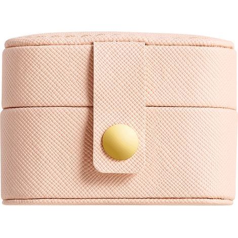 Miniatur-Schmuckkästchen aus PU – Rosa, ideal für die Reiseaufbewahrung (1/3)