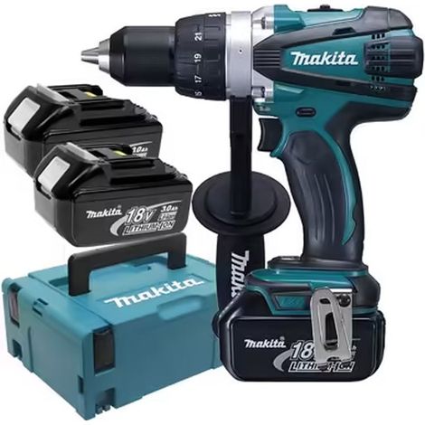 Trapano avvitatore Li-ion MAKITA DDF458RF3J - 91 Nm + 3 batterie da 3,0Ah 18V in Makpac (1/4)