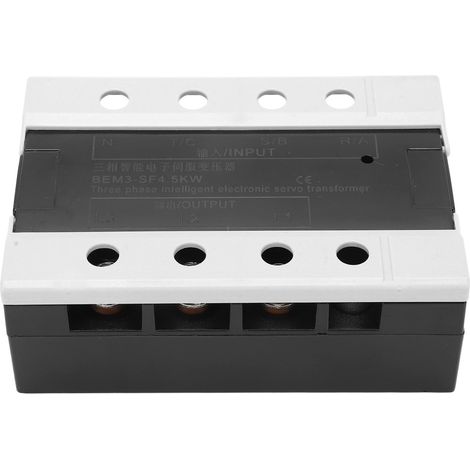 Transformateur électronique triphasé intelligent BERM® 4,5 kW : entrée 360-420V, sortie 200-230V, servo-régulateur autorisé (modèle BEM3-SF4.5kw) (1/5)