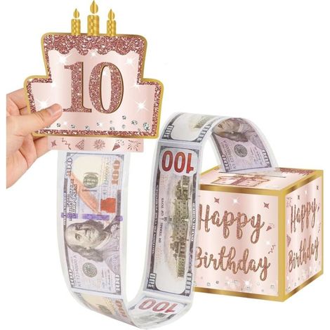 Bardusch-Boîte Cadeau Surprise Avec Tirelire Inclus Autocollants Numériques Diy Idée Cadeau Pour Proches Enfants Amoureux Anniversaire (1/4)