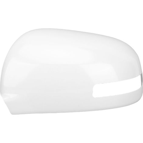 Copertura specchietto retrovisore bianca con foro per indicatore di direzione, ricambio in ABS per la protezione del parafango della portiera laterale sinistra di Outlander 2013-2019 (7632C647HA) (1/5)