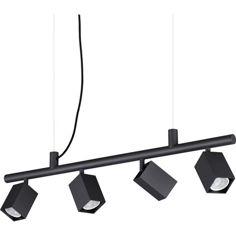 Ideal Lux Sospensione moderna DYNAMITE 4 luci GU10 nero metallo (1/3)