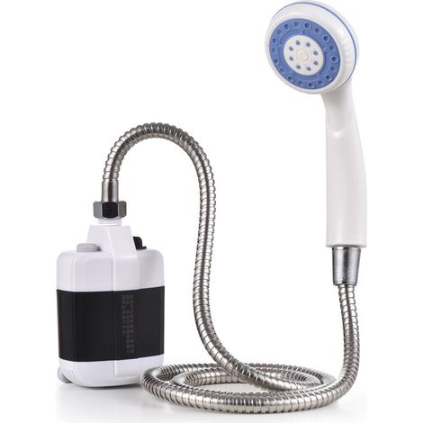 Douche extérieure portable électrique rechargeable par USB – Débit 4-5 L/min – Installation facile avec ventouse – Pour camping et lavage d'animaux (1/5)