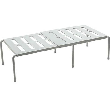 Étagère de rangement extensible et réglable pour cuisine et plans de travail (gris)-Fei Yu (1/5)
