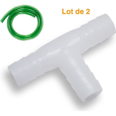2 Tés 9/12mm + 5m de tuyau 9/12 Bassin et aquarium ou autre (1/4)