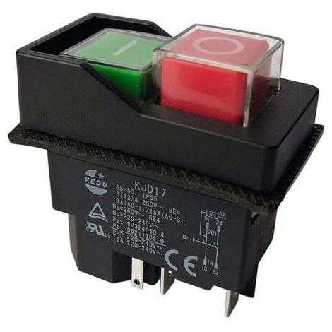 Commutateurs électromagnétiques KJD17 - 220V - 5 Broches - Bornes (1/4)