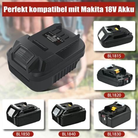 MT20PAR Adaptateur de batterie pour Makita vers outil électrique Parkside Convertisseur de batterie pour Makita 18 V BL1860 BL1850 Li-Ion Convertisseur vers outil électrique Parkside 20 V XTeam (1/4)