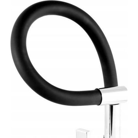 Robinet d'évier de cuisine flexible ELZA noir (1/4)