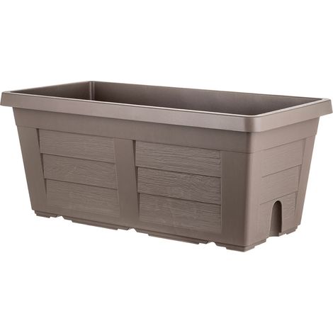 FIORIERA RETTANGOLARE cm 80 x 40 x 34 - cappuccino (senza sottovaso) - BAMA