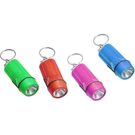 24 LED-Taschenlampen, leistungsstark, Mini-Kunststofftaschenlampe, helles Licht für drinnen und draußen (zufällige Auswahl) (1/2)