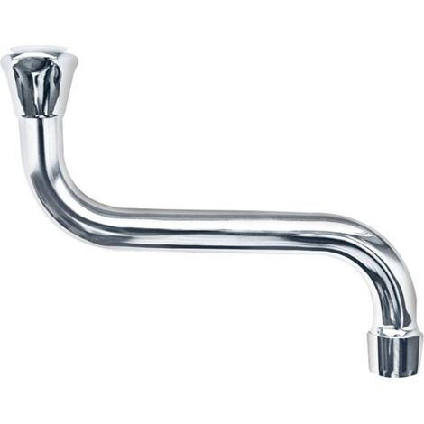 Bec universel S pour évier avec siège plat 3/4" 300 mm Tecom