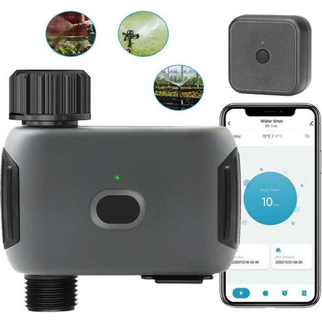 Vanne intelligente WiFi programmation pluie retardée USA/UK avec passerelle (1/4)