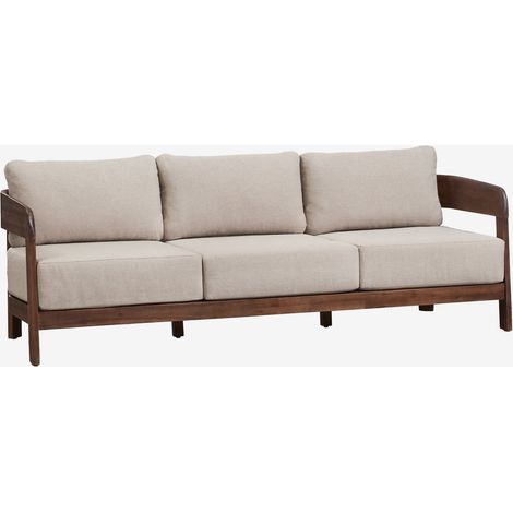 SKLUM 3-Sitzer-Sofa aus Akazienholz Uleno              Akazienbraun dunkel                      (1/5)