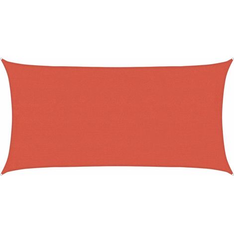 Maison Exclusive - Sonnensegel 160 g/m² Terrakottarot 4x7 m HDPE (1/5)