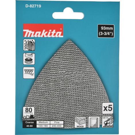 MAKITA D-82719 (pkt of 5) Net sanding pad 93mm x 93mm x 80g