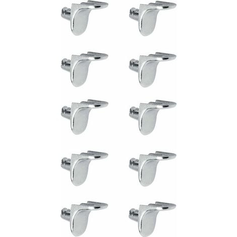 – Lot de 10 taquets en acier pour étagères – Tenon de 5mm – Fixation robuste pour armoire – Compatible avec étagères standard (1/2)