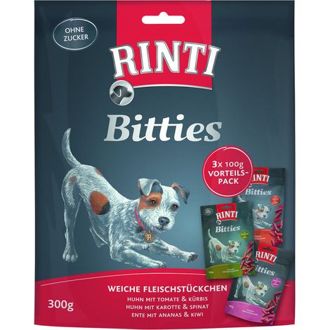 Rinti Hundesnacks Bitties Multipack 3 x 100 g Snacks