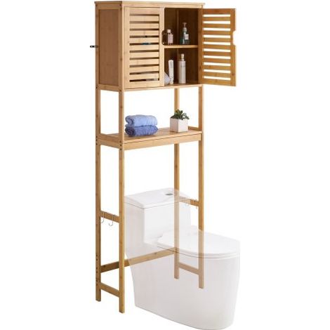 Meuble de Rangement WC Hauteur 175 cm Rangement au Dessus des (1/5)