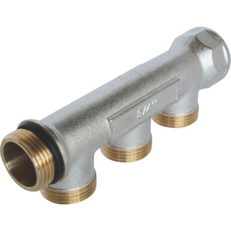 SOMATHERM FOR YOU HML4020-03-20 Sanitario Collector, Ottone nichelato, Maschio-Femmina, 20/27 autosigillanti e allineati, 3 filiali a Male 3/4 EK, None (1/5)