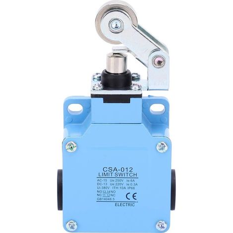 BERM Micro Mini-Endschalter mit automatischer Rückstellung und verstellbarem Drehhebelarm, IP66, Stahl- und Kunststoffrolle für Werkzeugmaschinen und Steuerungen (1/5)