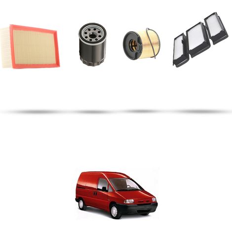 Kit tagliando 4 filtri compatibile con Citroen Dispatch I 2.0 HDI 69kw dal 2000 (1/5)