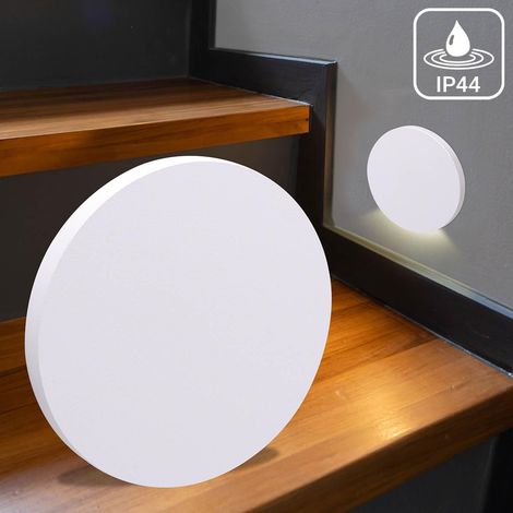 LED Treppenleuchte IP44 rund weiß - Lichtfarbe: CCT 1,5W - Lichtaustritt: Kato (1/5)