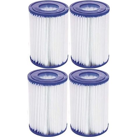 Cartouches de filtration pour Pompe Piscine - Bestway Type 2 FD2137 - Couleur blanche