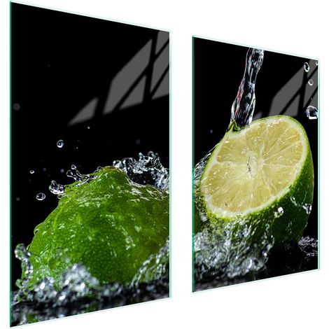 PIASTRA PROTETTIVA IN VETRO PER CUCINA 65x52 LIMONE (1/5)