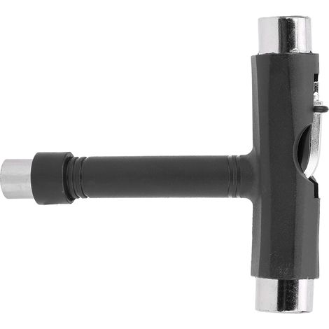 Trousse de Réparation Skateboard Professionnelle, Clé Multifonction 5 en 1 Noir pour Longboard (1/5)
