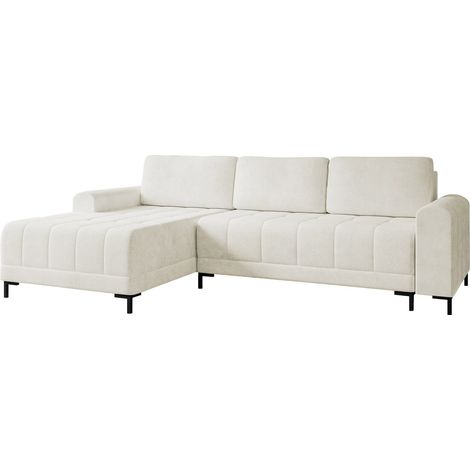 Sofá rinconero Stonecrest 100, Velo 621, Función de descanso, Almacenaje, 258x168x92cm, 0