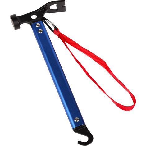 Marteau de camping, marteau de tente en aluminium polyvalent, maillet de camping (1/5)
