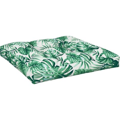 Maison Exclusive - Cuscino per Pallet con Motivo a Foglie 80x80x12 cm in Tessuto