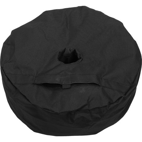 Sac de lestage rond en tissu Oxford 600D résistant à l'eau et au vent, remplissable de sable pour parasol, idéal pour la plage. (1/5)