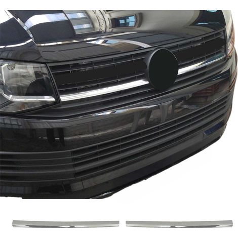OMAC Moulure de Grille de Calandre Compatible avec VW T6 Caravelle Multivan 2015 à 2022, Garniture Baguette de Calandre en Acier Inoxydable Argent (1/5)