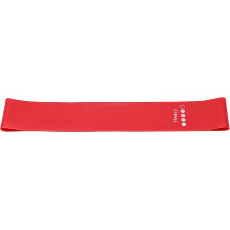 Strapazierfähiges, elastisches Widerstandsband, umweltfreundliche Übungsschlaufe für Yoga, Pilates und Physiotherapie (Rot) (1/5)