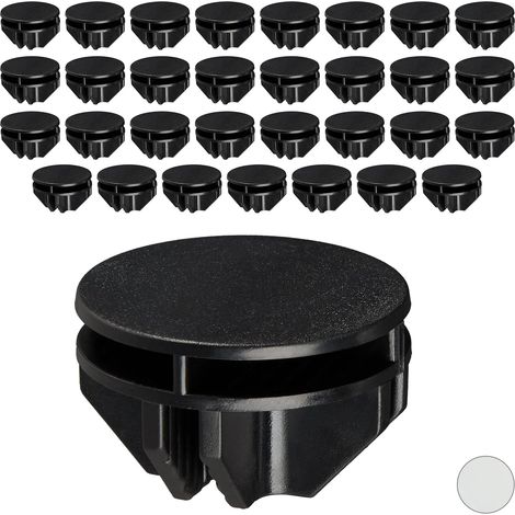 BEBUSINGOTO 40 piezas clips de plástico para herrajes de gabinete en forma de cubo, negros, 2,4 x 3,7 cm (1/5)