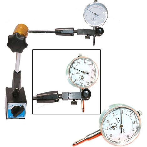 TRADE SHOP - Base Magnetica Snodabile + Comparatore Centesimale Tornio Base Snodabile - (1/5)