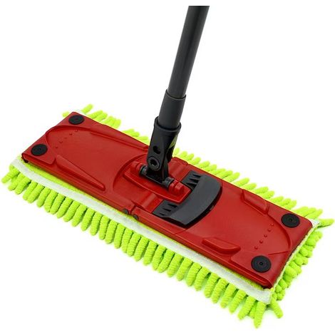 Lot de 2 recharges de balai plat vert (46×17cm), compatibles avec Vileda et O-Cedar UltraMax/UltraMaT (1/4)