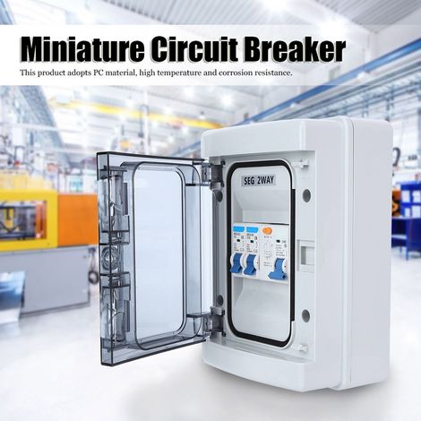 Boîtier de distribution BAOYI de style européen, comprenant un disjoncteur différentiel miniature bidirectionnel 40 A 30 mA RCD + 2 MCB, en polycarbonate étanche, disponible exclusivement dans les ent (1/5)