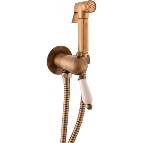 Mitigeur bidet, toilettes LABE mural en laiton bronze poignée en céramique