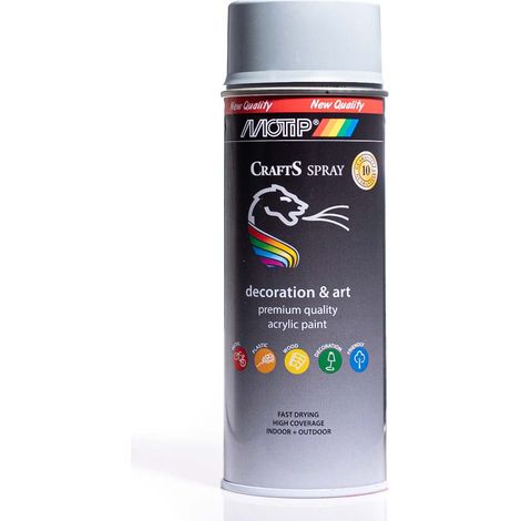 Vernice spray acrilica RAL 7001 grigio argento 400 ml CRAFTS (1/5)