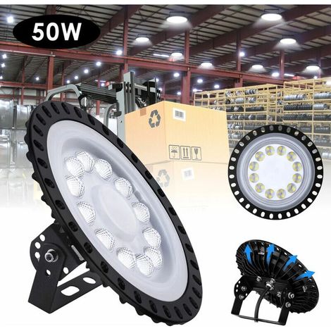 50 W bis 500 W UFO 6000 K LED runder industrieller Fluter – 50 W (1/4)
