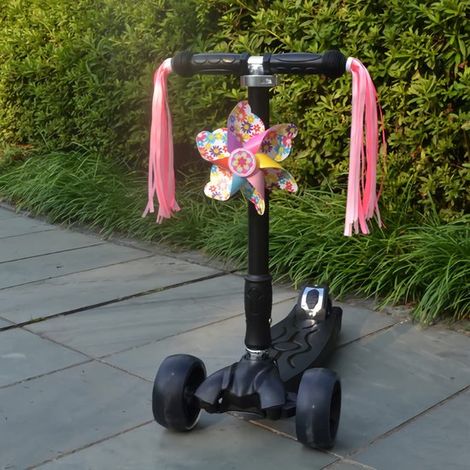 1 par de cámaras de aire para bicicletas infantiles,borlas para manillar de bicicleta,patinetes infantiles,decoración de borlas (rosa) (1/4)