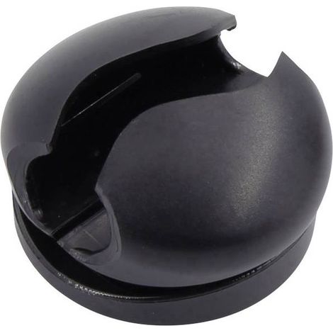 TRU COMPONENTS SUPPORTO PER CAVO AUTOADESIVO 93013C1206, DIAMETRO BUENDEL, 8 MM (MAX), NERO, 5 PEZZI