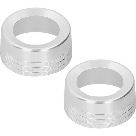2 pièces, garniture de bouton rotatif en alliage d'aluminium pour interrupteur de climatisation, compatible avec Tundra 2014-2018 (1/5)