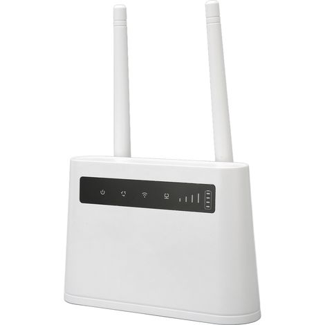 Routeur Wi-Fi 4G 300 Mbps haut débit, batterie 4000 mAh, emplacement pour carte SIM standard, routeur LTE sans fil pour bureau et famille, prise européenne 100-240 V