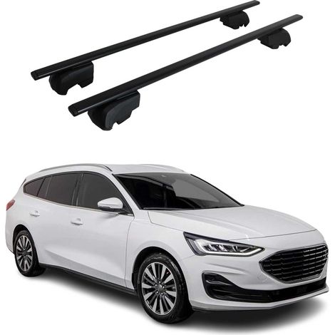 Barres de toit transversales pour ford focus turnier 2018 2023 fer noir abe